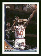 Greg Anthony 1993-94 Topps #375 New York Knicks NM