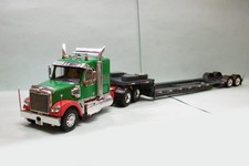 Ixo / Altaya - Camion américain FREIGHTLINER CORONADO Semi-remorque porte engin