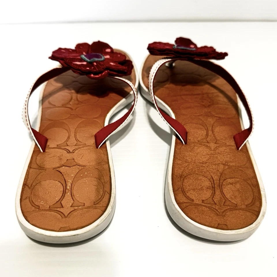 Sandalias Coach Larisa rojas florales talla 8 Foto 4 de 4