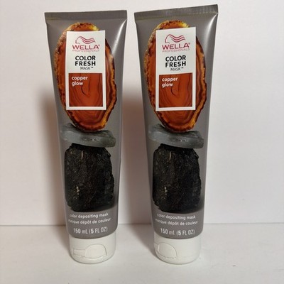 2 Wella Professionals Color Fresh Hair Mask 5oz Copper Glow New