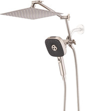 10" Rainfall Shower Head with Handheld Combo, High Pressure Dual Showerhead with