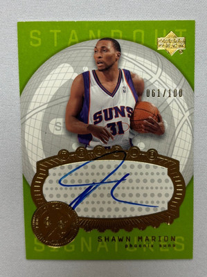 2004-05 Upper Deck Standout Gold Shawn Marion Auto /100 Suns #STA35 260634