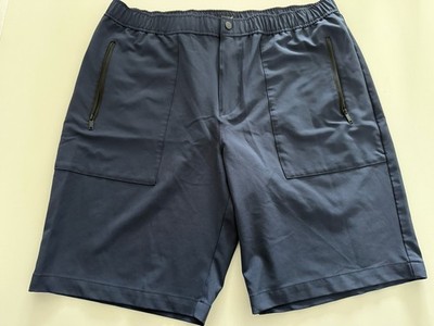 DKNY Men s Golf Shorts Size XL Blue Stretch Flat Front Excellent Condition