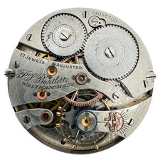 Antique 16s 1904 Waltham Mechanical Hunter Pocket Watch Movement P.S. Bartlett