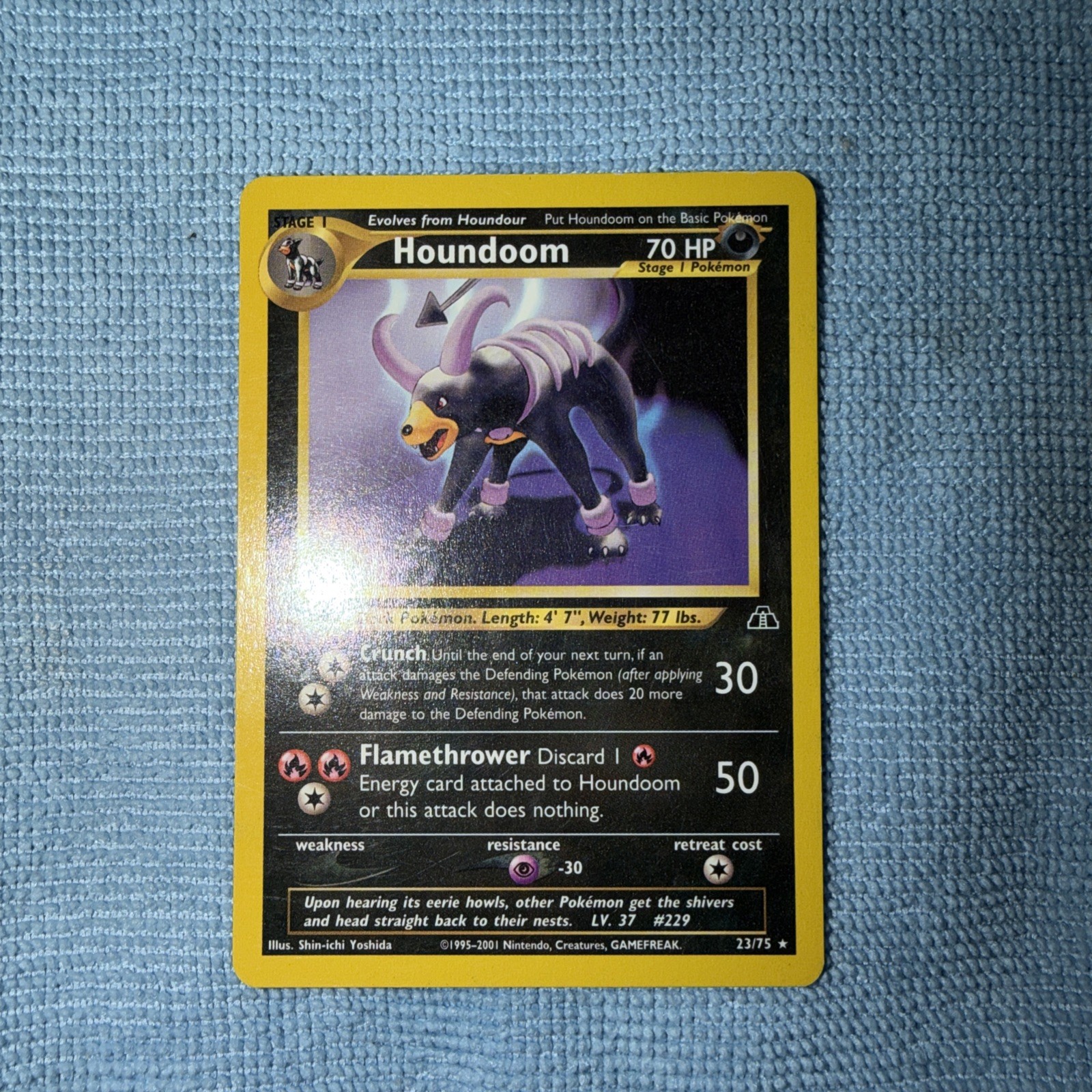 Houndoom Rare 23/75 - Neo Discovery - NM/Lp Pokemon Card.  🦴🦴🦴