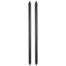 12" Metal Extension Rod, 2Pcs 1/4"-20 Male to Male Thread Tripod Tube Black