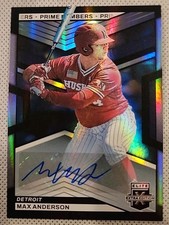 2023 Panini Elite Extra Edition - Max Anderson #106 Prime Numbers C /9 (RC)