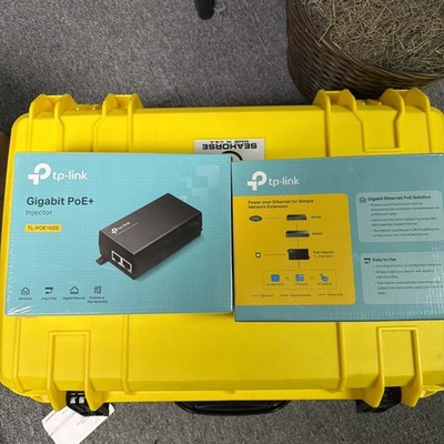 2 x TP Link TL-PoE160S Gigabit PoE+ Network Extension Injector
