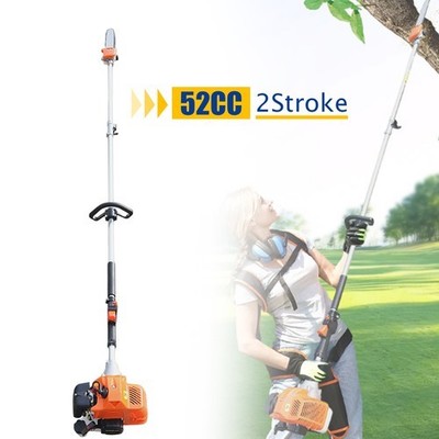 3-HP 2-Stroke 52CC Garden Chain Pole Saw Tree Branches Cutting Trimmer Chain Saw