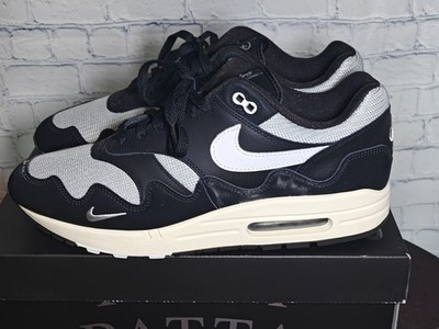 Nike Air Max 1 Patta Waves Black w/ Bracelet (DQ0299-001) - Size 12 Mens