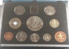 Royal Mint 1998 Proof UK Coin Set with Blue Case & Certificate of Authority