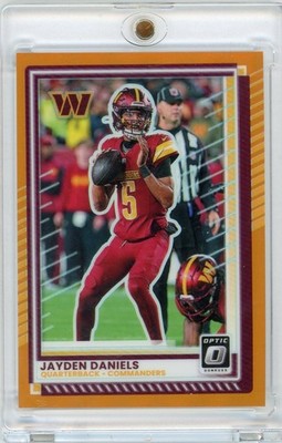 2025 Panini Donruss Optic Jayden Daniels Orange Prizm 062/299 Commanders !