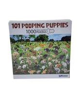 Original 101 Pooping Puppies Puzzle - Hilarious 1000 Jigsaw Puzzle - Sealed NIB