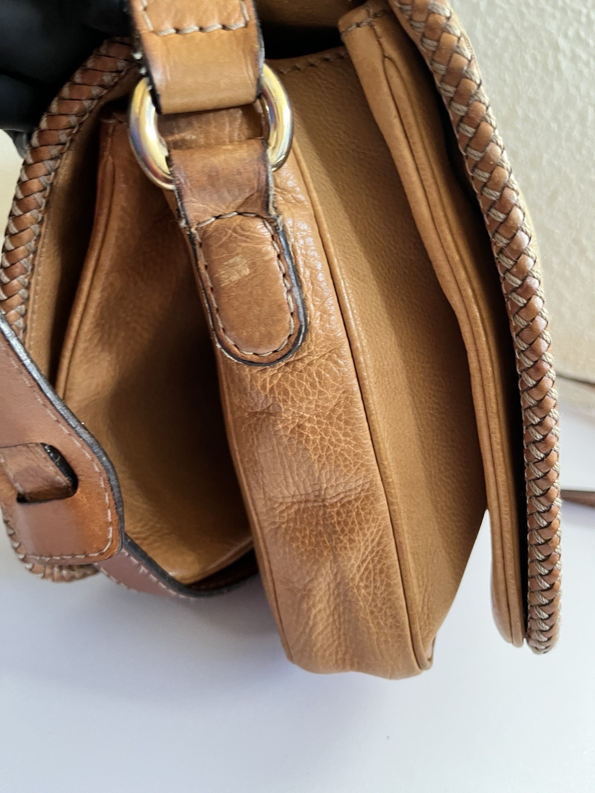 Gucci Marrakech Shoulder Bag Brown Leather thumbnail 13