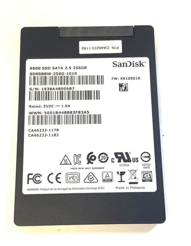 SanDisk X600 256GB 2,5 Zoll SATA SSD SD9SB8W-256G-1016 getestet