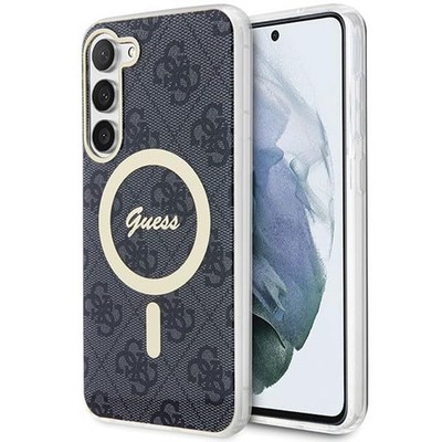 Guess Hülle für Samsung Galaxy S23 Schwarz hardcase 4G MagSafe