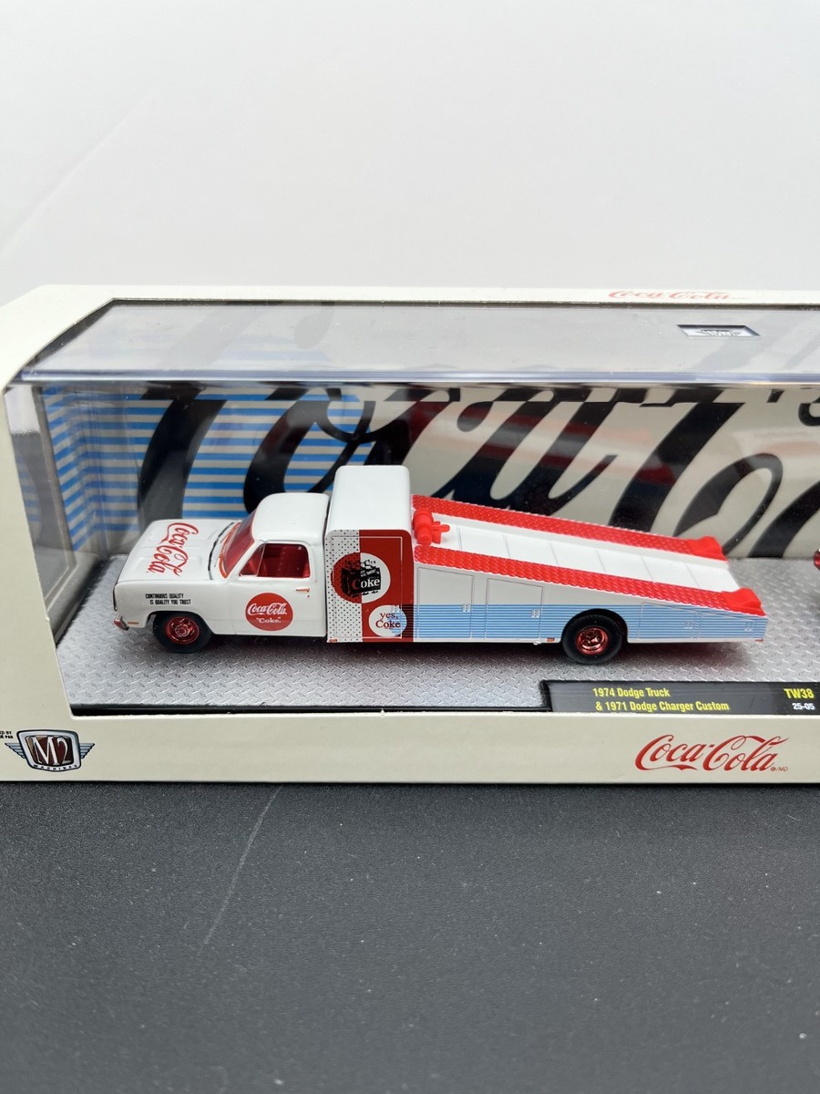 M2 Machines Coca Cola Hauler CHASE 1974 Dodge Truck & 1971 Dodge