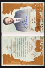 Chris Evans 2024 Leaf History Pop Culture Orange  Biography Auto Booklet  12/25