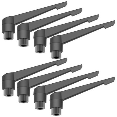8 PCS Adjustable Clamping Lever Handles M6 Female Thread Knobs Quick Release