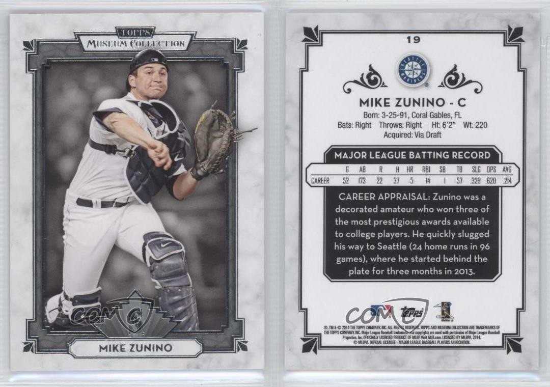 2014 Topps Museum Collection Mike Zunino #19 0w8 | eBay