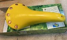 Selle San Marco Girardi Regal Saddle Smooth leather Yellow*Nice Rare Vintage *.