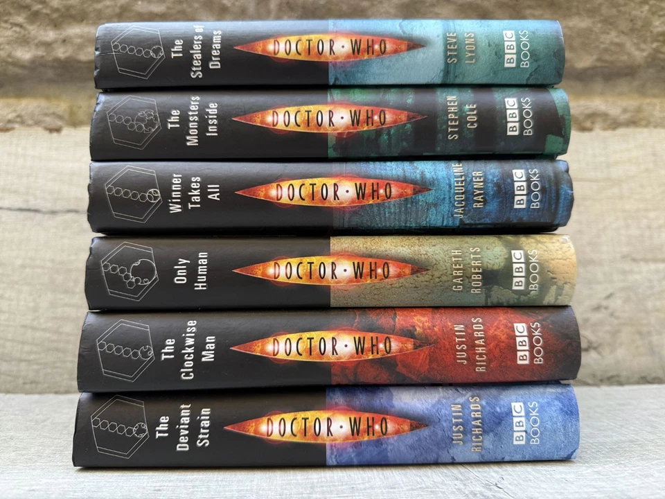 6 Doctor Who Books Eccleston Piper Only Human Clockwise Man Monsters Inside HB - Image 2 of 4