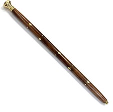 Walking Stick with Brass Work Morning Wooden Walk Stick 24 Length