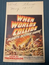 When Worlds Collide Original Window Card 14x22 NR