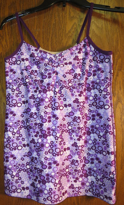 Lululemon 6 Strappy Tank Vintage Floral Deep Zinfandel Lavender Lilac EUC! Rare!