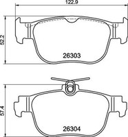 2X Brembo Bremsbelagsatz, Scheibenbremse P 85 189 FüR Audi Cupra Seat Skoda VW