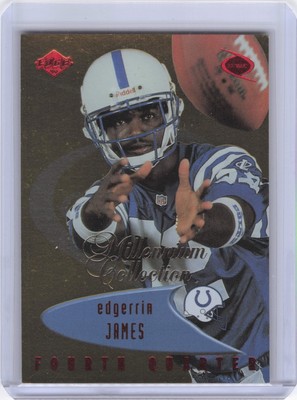 1999 Collector's Edge Odyssey #190 Edgerrin James Millennium Collection Red