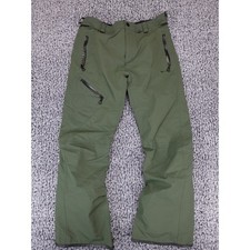 Volcom Gore-Tex Snow Pants Mens Large Olive Green Articulated Fit Waterproof