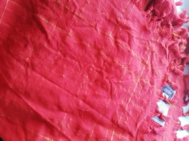 Tischdecke, Nordtek W/Germany,Ole Jensen, handgewebt, 100% Baumwolle, 100 x 100 - Bild 3 von 4