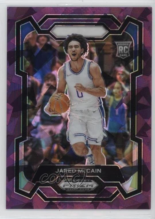 2024-25 Panini Prizm Draft Picks Purple Ice Prizm 68/149 Jared McCain #35 6m7