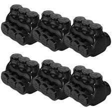 250MCM-6AWG Wire Range 3 Port Dual Entry Insulated Splice Multi Tap Connector wi