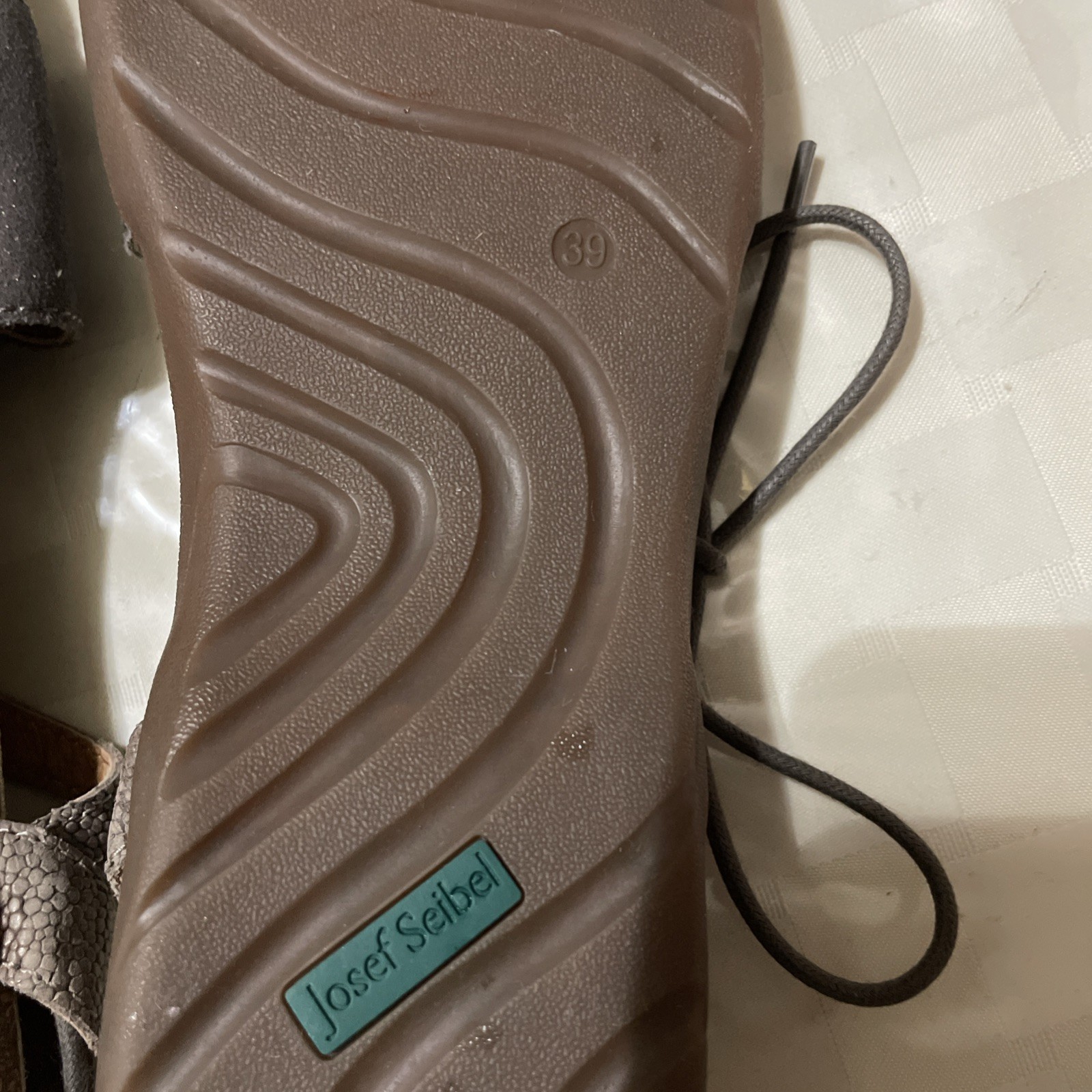 APL Sandali Josef Seibel in pelle con pizzo taglia 39 (taglia USA 8) punta aperta gladiatore