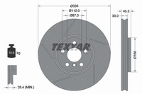 2X Bremsscheibe Vorderachse FüR Mini Cabriolet Clubman