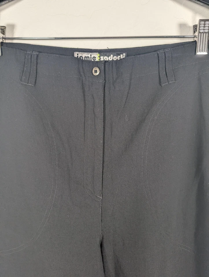 Pantalones Jamie Sadock para mujer 14 negros elásticos pierna recta golf ligeros nailon Foto 4 de 4