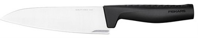 Fiskars Hard Edge M Küchenmesser 17 cm Edelstahl Schwarz Silber Universal