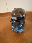 Fenton Glass Figure Ice Blue Baby Bear 2 Ish Inches Tall