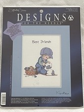 Designs For The Needle BEST FRIENDS Counted Cross Stitch Kit With Mat 5558 NEW