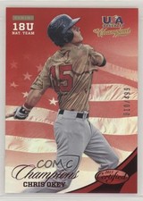 2013 USA Baseball Champions Certified National Team Mirror Red Chris Okey fm0