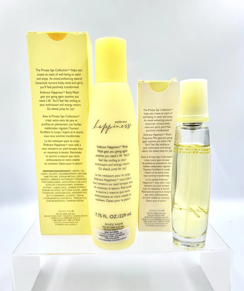 Mary Kay Private Spa Collection Embrace Happiness Sheer Mist & Body Wash Set Foto 2 de 4