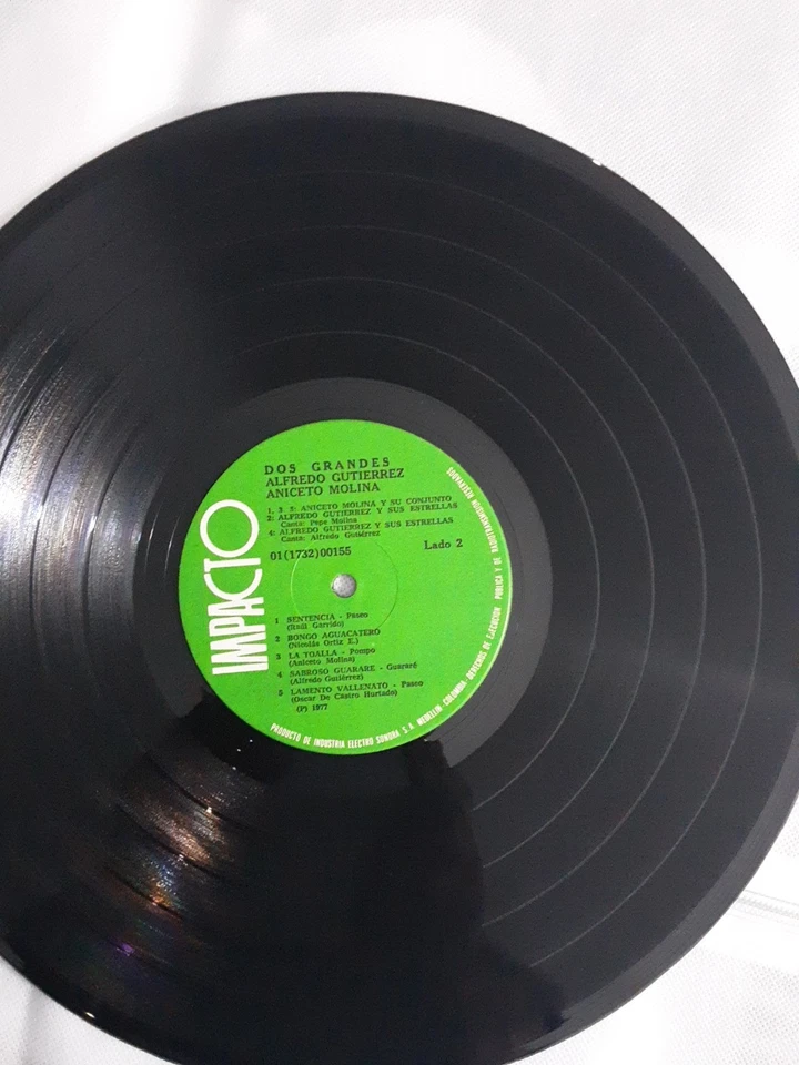 Dos Grandes Alfredo Gutierrez Y Aniceto Molina Vinyl Impacto Records 1977 - Image 2 of 4