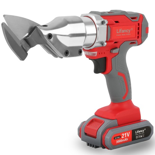 21 Volt 15 Gauge 3,000-SPM Off-Set Metal Shears Swivel Head Cordless 2 Batteries - Picture 5 of 13