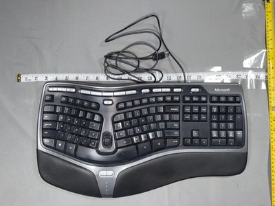 Microsoft Natural Ergonomic Keyboard 4000 Wired USB Black KU-0462 1048 PC