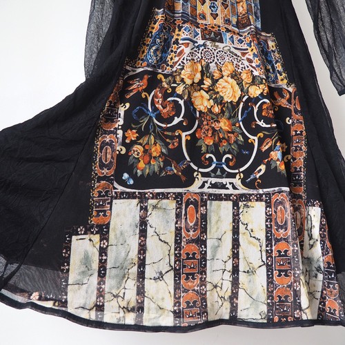Save The Queen Italian y2k mesh dress roses witch made in Italy XL (R31) - Imagen 4 de 13