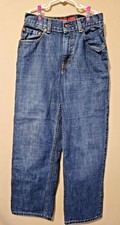 Levi's 550 Jeans Size 16 Slim 26x28 Youth Relaxed Fit Blue Medium Wash Denim
