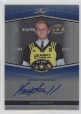 2013 Leaf Metal Draft Blue Prismatic 3/15 Hayden Rettig #ATA-HR1 Auto s6o
