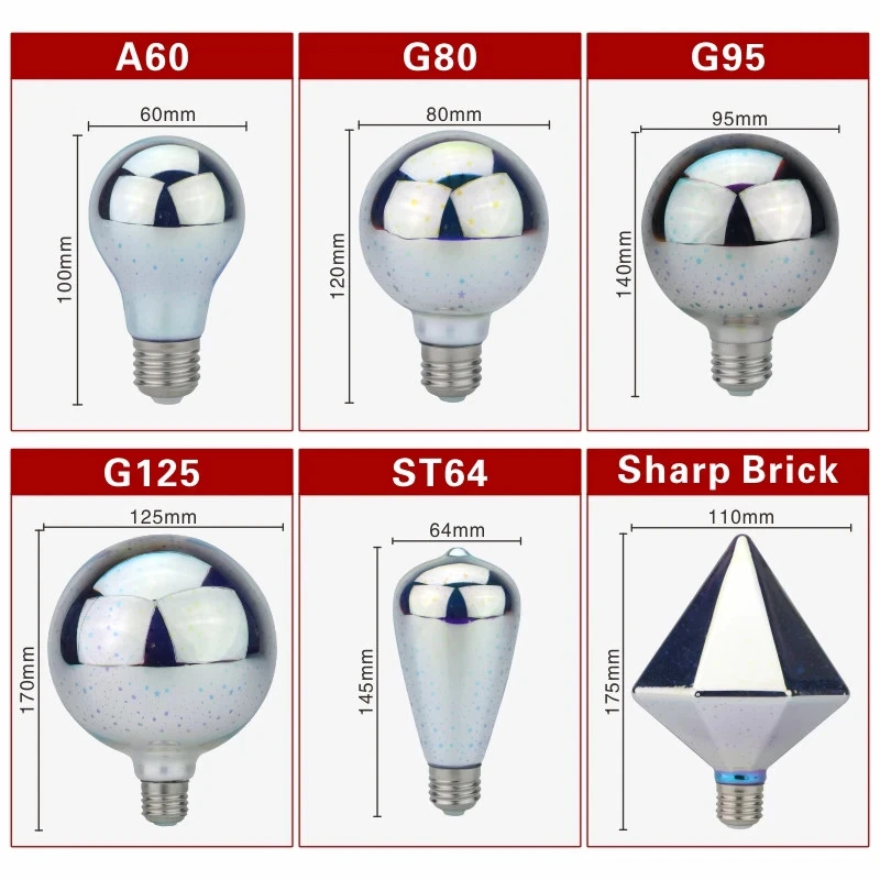 3D Decoration LED Bulb E27 6W 85-265V Vintage Edison Light Bulb Star Fireworks L - Image 2 of 4